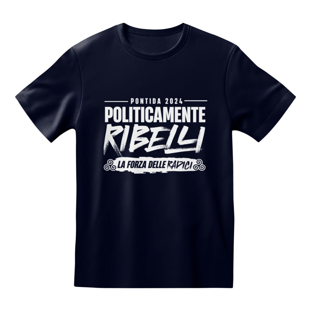 Maglietta "Pontida 2024 - Politicamente Ribelli"